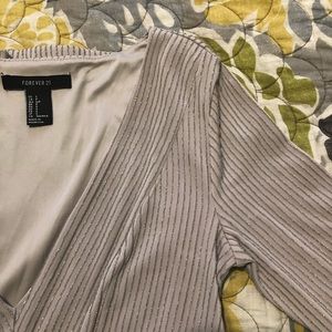 Cream & glittery dress from Forever 21